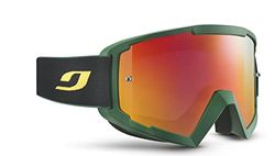 Julbo Session MTB, Occhiali da Sole Unisex-Adulto, Black/Green Frame-Spectron 0 + 2 Lens, Talla única