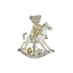 FIGURA RESINA 13X6,5X15 CABALLO DORADO