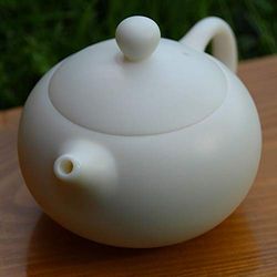 Théière en porcelaine de jade blanche 180 ml