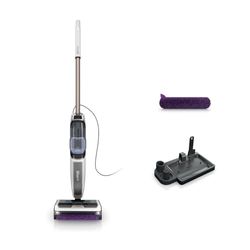 Shark SteamPickUp Mopa de vapor 3 en 1 para suelos duros, limpieza libre de químicos, separa residuos húmedos y secos, con cepillo giratorio y soporte, base de almacenamiento, 420 ml, blanco, SD200EU