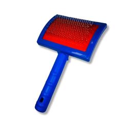 PARES.- Kamborste för husdjur - 20x12cm - Groomingborste för hundar, katter - Rektangulärt huvud och ergonomiskt handtag - Tar bort döda hår och trassel
