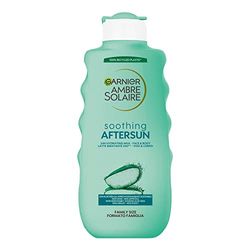 Garnier Ambre Solaire Mjölk efter solen, för ansikte och kropp, uppfriskande effekt och närande hud, perfekt för alla hudtyper, berikad med Aloe Vera, Maxi storlek 400 ml