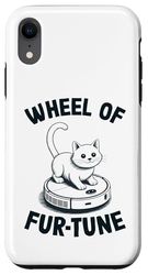 Wheel Of Fur-Tune Robot Vacuum Cleaner Funny Cat Case for iPhone XR