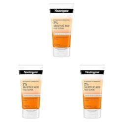 Neutrogena Blackhead Eliminating Facial Scrub, Clear, 150 ml (Pack of 3)