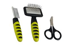 Karlie Flamingo 1030209 Care Comb, 12 x 6 cm, Green/Black