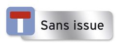 Symbol PSC15 Plaque polycarbonate adhésive 160 x 50 mm Sans issue