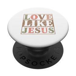 Amore come Gesù Religioso Dio Fede Cristiano Donne Ragazza Bambino PopSockets PopGrip Intercambiabile