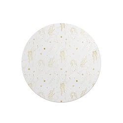 Questo Casa, Tapis de Souris Rond imprimé numérique avec Fond antidérapant pour Bureau et Maison Diamètre 22 cm