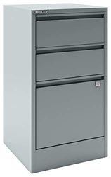 Bisley Home Filer, 2 universeel, 1 HR-lade, metaal, 355 zilver, 40 x 41,3 x 67,2 cm