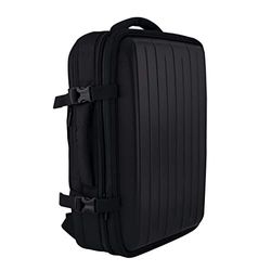 smart by Leviatan Mochila para Ordenador CUBE, Portátil, 45 x 32 x 16 cm, Bolsillos y Compartimentos para Accesorios, Asa Lateral, Negro