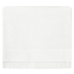 furn. Textured Bath Sheet, Cotton, White
