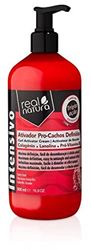 Real Natura - Activateur Boucles Intenses Collagène et Vit. B5 - Hydratation et Élasticité - Formule Anti-Casse - Volume et Définition - Idéal Cheveux Bouclés - 500ML