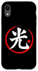 Carácter Kanji de palabra japonesa "ligera" Carcasa para iPhone XR