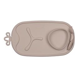 b.box 101309 Roll + Go Mealtime Mat Roll en Goomil Time Mat Latte