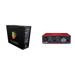 Image Line FL STUDIO 20 Producer Edition & Focusrite MOSC0024 Scarlett Solo 3rd Gen - Interfaccia audio USB da 2 ingressi e 2 uscite, Chitarra/Basso