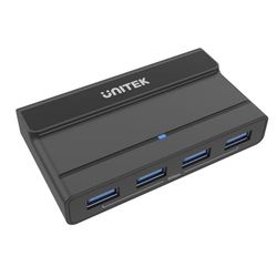 Unitek 7-poorts actieve KVM-switch | H1310A | Aansluitingen: 3,5 mm bus, USB-C, USB-A | doorvoer: 5 Gbps | 4 x USB-A-poort | 2 x USB-C-poort | kabellengte: 1 m