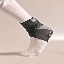 Push Med Aequi Ankle Brace, Right, Medium, Rigid On One Side (Medial), Flexible Support For Ankle Sprains, Strains, Injuries, and Chronic Instability, Stiffness Inhibits Inversion/Eversion, Sports