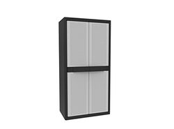 Terry - Jumbo Cab 2900 Qblack, Armoire à 2 portes, 3 Étagères Intérieures Réglables, pour Intérieur et Extérieur Couvert, 89,7x53,7x180 cm