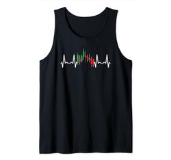 Day Trading Heartbeat ECG Pulse Mercato azionario Trader Canotta