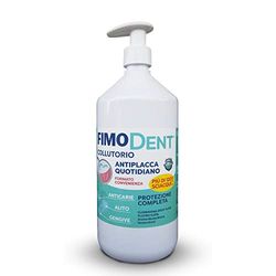 Bain de bouche quotidien anti-plaque, Chlorhexidine 0,05% et fluorure - Protection Quotidienne des Caries, des Gencives et de l'Haleine - Arôme menthe, 1000ml