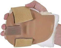 Rolyan Protecteur de Paume avec Pochette Vinyle, Main gauche, Thérapie de la main, pour l'hypertension