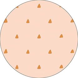 Bonateks, Ronde digitaal bedrukte muismat, antislip onderkant, voor kantoor en thuis, diameter: 22 cm