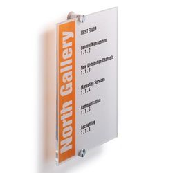 Durable 482519 Crystal Sign Plaque de porte 210 x 297 mm