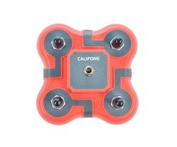 Califone Headphone Junction Box with 3.5 mm Jack and Sockets - Red