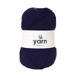 Korbond Double-Knit Acrylic fio de malha dupla, 100 g, acrílico, azul (Navy), 1 bala, 290