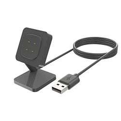 System-S USB 2.0 kabel 100 cm laddningsstation för Fitbit Versa 4 3 Sense 2 1 Smartwatch