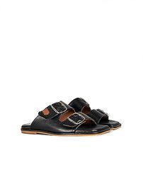 POPA Menorquina Platt Galtina Full Svart, Sandaler Kvinna, 39 EU, Svart, 39 EU