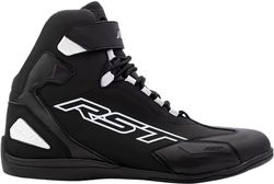 RST Unisex Sabre Moto Shoe Mens Ce Boot Black White Boat, Medium UK