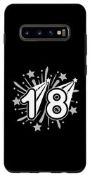 Custodia per Galaxy S10+ 18 anni Vintage numero diciotto 18 ° compleanno festa