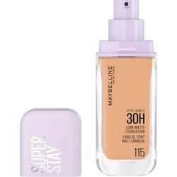 Maybelline New York Fondotinta a Lunga Tenuta, Per Tutti i Tipi di Pelle, Finish Matte Luminoso, Copertura Medio-Alta, Fino a 30H di Tenuta, Con Amminoacidi, Superstay Lumi-Matte, Tonalità: 115