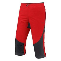 TRANGO da Uomo Pirate Evans Crop-Pantaloni Sportivi da Uomo, Taglia L, Colore: Rosso/Nero
