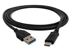 SYSTEM-S USB 3,1 kabel 150 cm typ C kontakt till 3,0 typ A kontakt i svart