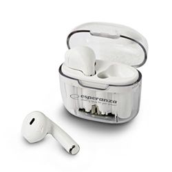 Esperanza EH237W in-ear bluetooth-hoofdtelefoon, wit