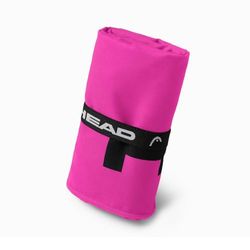 HEAD Active Fluo - Asciugamano Microfibra con Elastico, Asciugamano Palestra Leggero a Rapida Asciugatura Valido come Telo Multiuso, Asciugamani Bagno Assorbente Salvaspazio da Viaggio 70x140, Rosa
