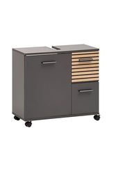 Schildmeyer Katta 158578 - Armario para Lavabo (65 x 32 x 60 cm), Color Gris Oscuro