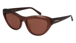 Salvatore Ferragamo Unisex SF1103S solglasögon, 232 transparent brun, 55, 232 transparent brun, 55