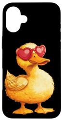 Anatra bella con occhiali da sole divertenti per Love Ducks Custodia per iPhone 16 Plus