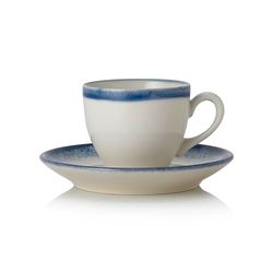 WAS Germany Lot de 6 tasses à expresso et soucoupes en porcelaine 0,09 l