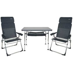 Crespo Conjunto 2 sillones AL/213-C+mesa AL/246+Red+Bolsa FRA611966, Gris