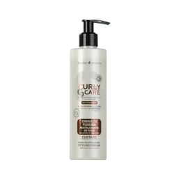 Thader Pharma Crème de fixation revitalisante pour boucles sans rinçage Custard Curly Care, idéale pour les cheveux bouclés ou ondulés, 300 ml