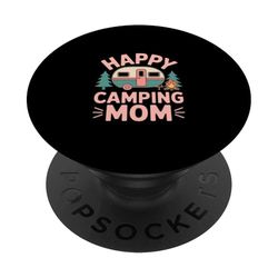 Feliz Mamá Camping Mamá Aventura Al PopSockets PopGrip Adhesivo
