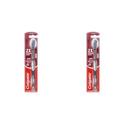 Colgate 360 Max White Sonic Power Medium Toothbrush, Whitening Toothbrush with Medium Bristles (Pack of 2)