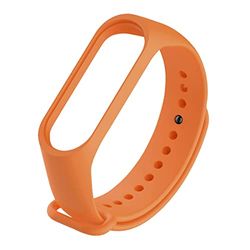 Armbanden voor Xiaomi Mi Smart Band 3 / Mi Band 4, kleurrijke vervangende horlogeband siliconen armband voor Xiaomi Mi Band 3 / Mi Band 4 - donkeroranje