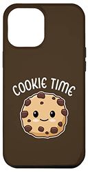 Carcasa para iPhone 14 Plus Cookie Time, lindas galletas con chispas de chocolate, comida kawaii