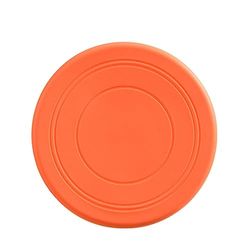 HVO HOV67 Husdjursträning interaktiv leksak silikon frisbee spel utomhus sportleksak lämplig för små och medelstora husdjur (orange)