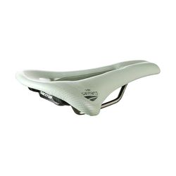 Selle San Marco ALLROAD Supercomfort Racing - Gravel Cykelsadel, Bikepacking, E-Bike, Rostfritt stål Ram Xsilite, Anatomiskt Hål och Extra Gelvaddering - Storlek L3, Salvia Grön